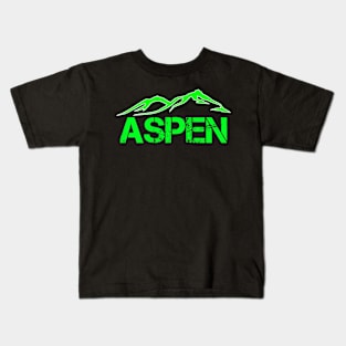 Aspen Colorado Rocky Mountains Kids T-Shirt